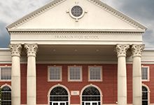  Front view of Franklin High School exterior.
